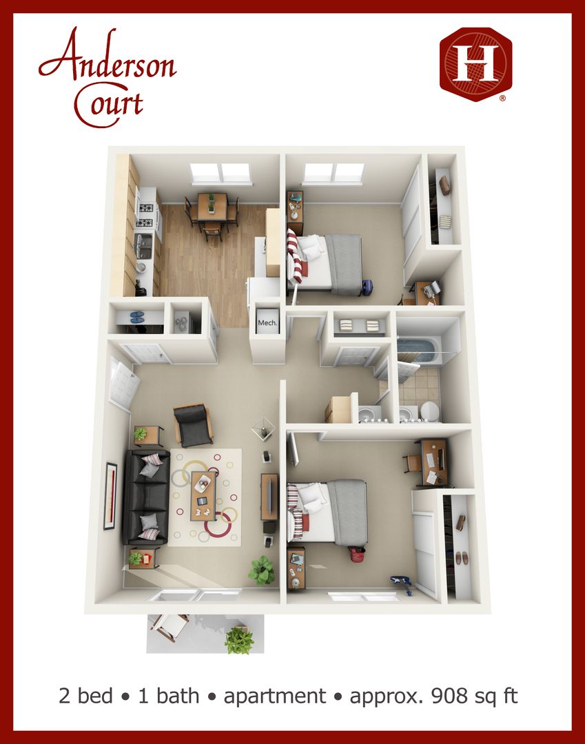 Davis Apartment: 1905 Anderson Road