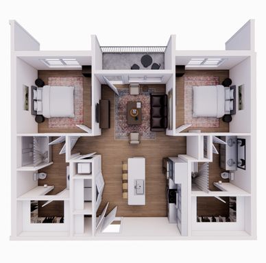 The Luxe Living Experience: Spacious Comfort in Your Two-Bedroom Home – photo 1