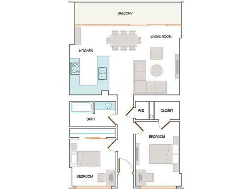 Modern 2 Bed/1 Bath in a luxury building- Best views in Alameda! – photo 1