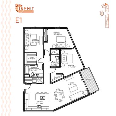 Lease a 1,444 sq.ft three-bedroom, two-bath apartment! – photo 1