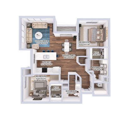 2 Bedroom / 2 Bathroom - D3 – photo 1