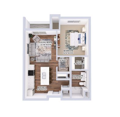 1 Bedroom + Den / 1 Bath – photo 1