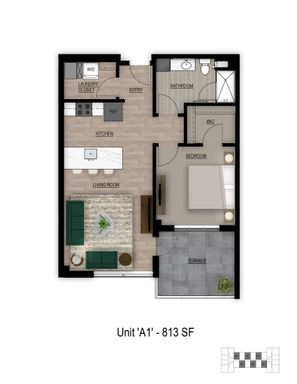 Modern Comfort Meets Luxury: Stunning A1 One-Bedroom Apartment at The Easton – photo 1