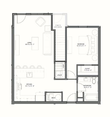 B2 - One-Bedroom at Village43