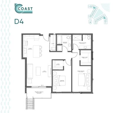 1,088 sq.ft two bedroom at COAST! – photo 1