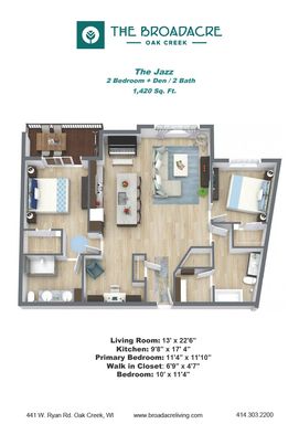 Space for What Matters in 1,420 SF of Two-Bedroom Living – photo 1