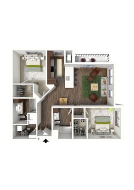 2 Bed 2 Bath (D2) – photo 1