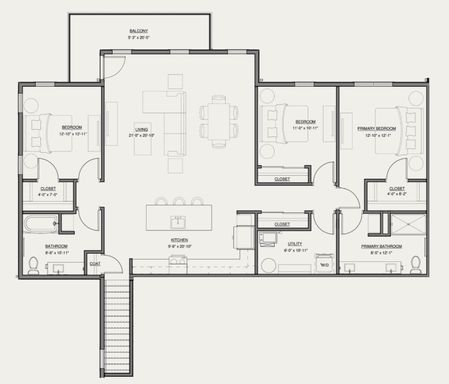 E2 - A Three-Bedroom/Two-Bathroom with Private Garage at AXIS – photo 1