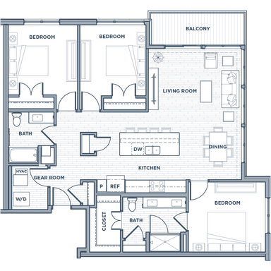 C2 Floor Plan - A Community Buzzing with Life! – photo 1