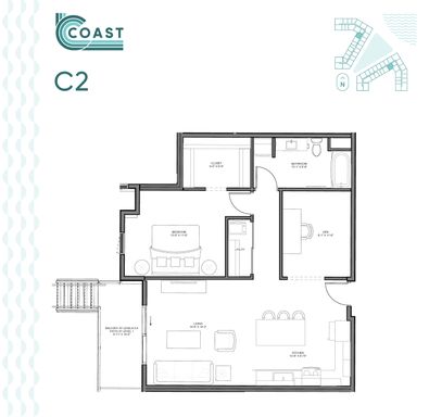 963 sq.ft one bedroom at COAST! – photo 1