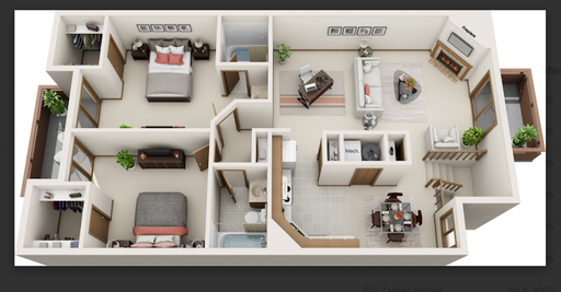 1A1- Two-bedroom, two-bathroom! – photo 1