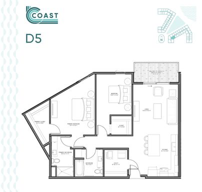 1,188 sq.ft two bedroom at COAST! – photo 1