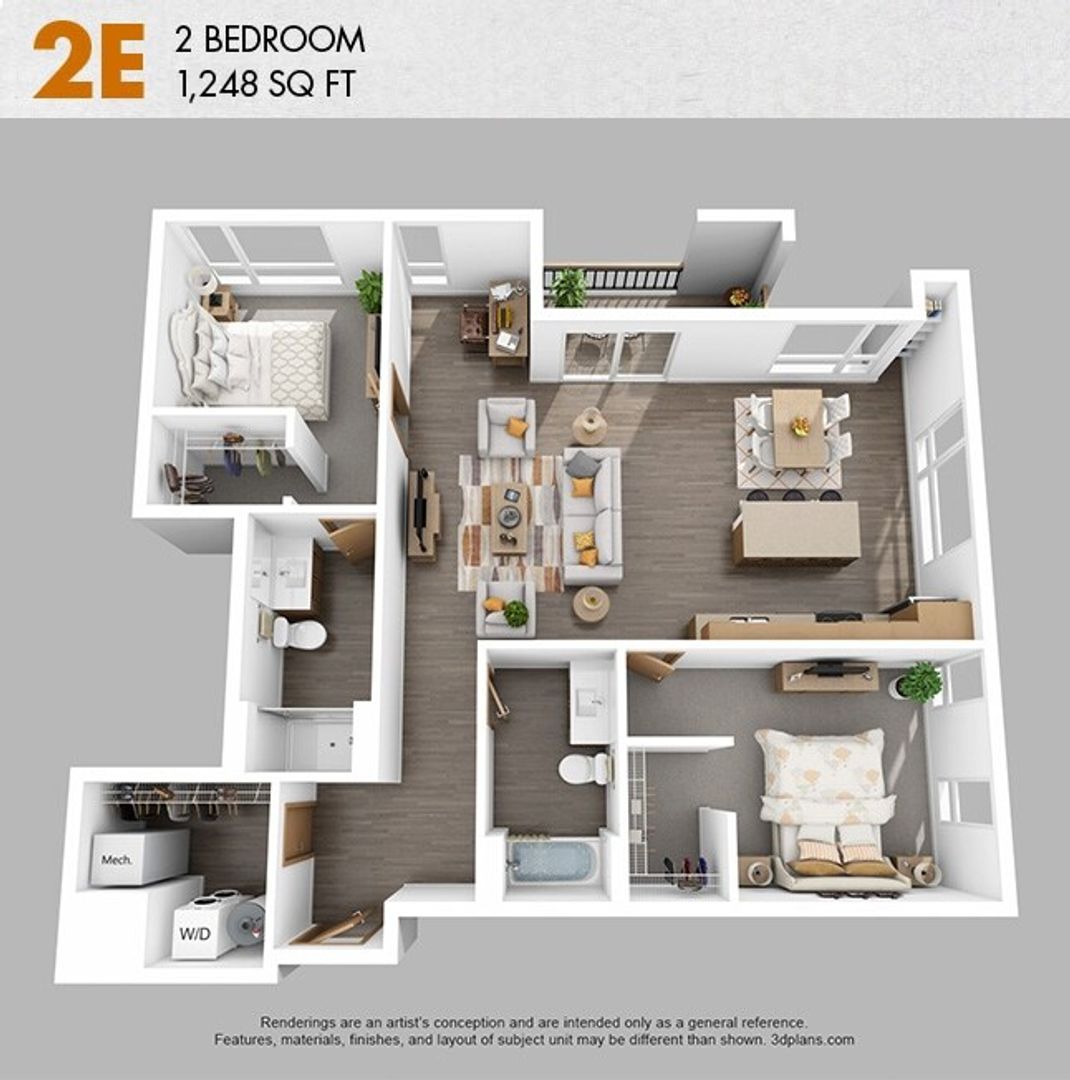 2E floor plan