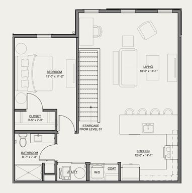 B2 - A One-Bedroom at AXIS – photo 1
