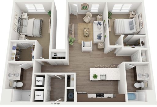 1,295 sq.ft two bedroom at HUB13! – photo 1