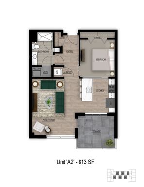 Modern Comfort Meets Luxury: Stunning A2 One-Bedroom Apartment at The Easton – photo 1