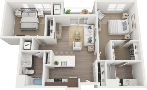 1,025 sq.ft two bedroom at HUB13! – photo 1