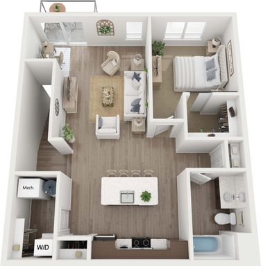 1,026 sq.ft one bedroom at HUB13! – photo 1