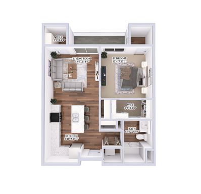 1 Bedroom / 1 Bath - B3
