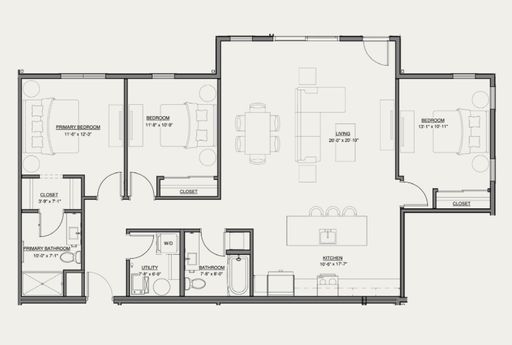 E1 - A Three-Bedroom/Two-Bathroom with Private Garage at AXIS – photo 1