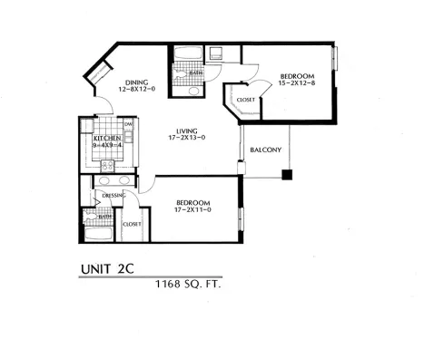 2C floor plan