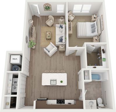 871 sq.ft one bedroom at HUB13! – photo 1