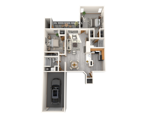 Lease a two bedroom/ two bathroom at The Villas at Foxwood!