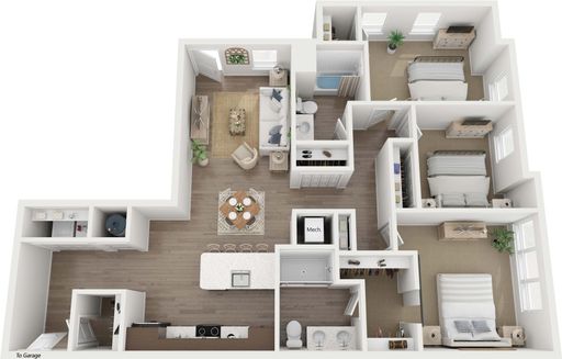 1,341 sq.ft three bedroom at HUB13! – photo 1