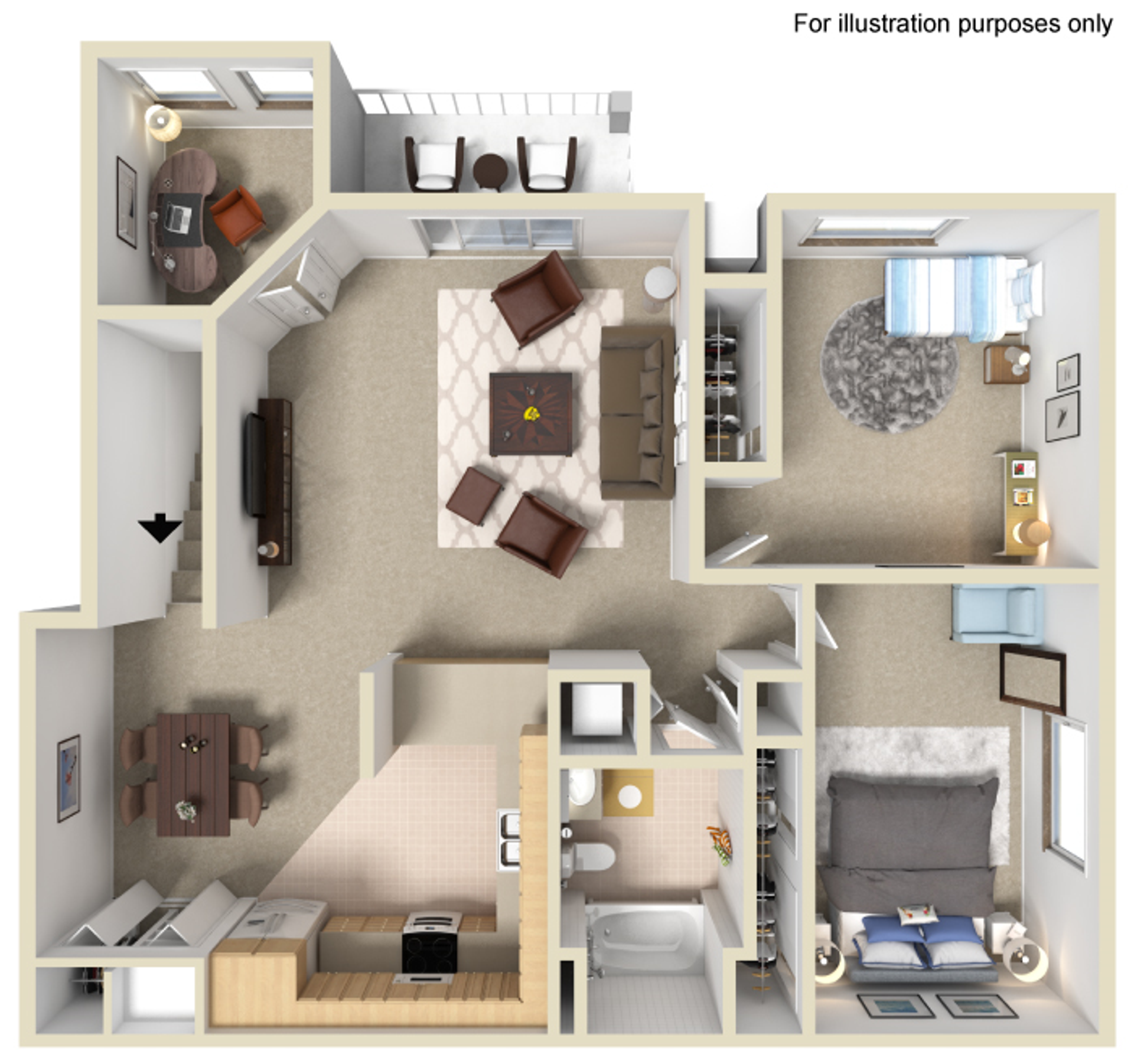 D floor plan