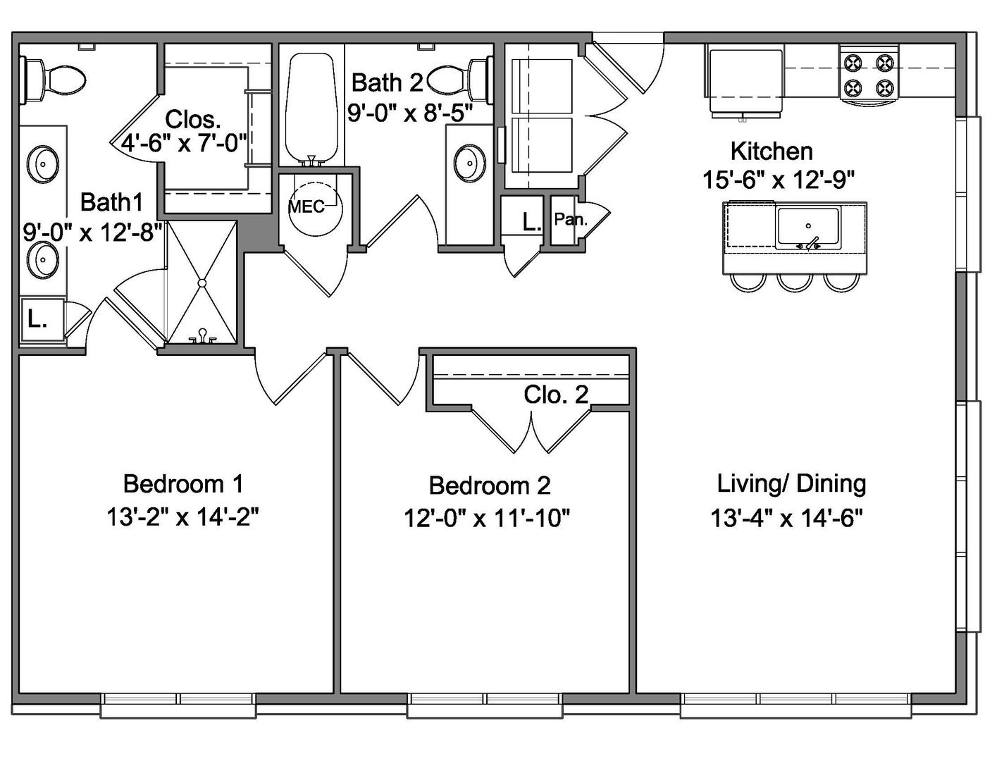 Nesbit Apartment: 815 Bolivar Drive