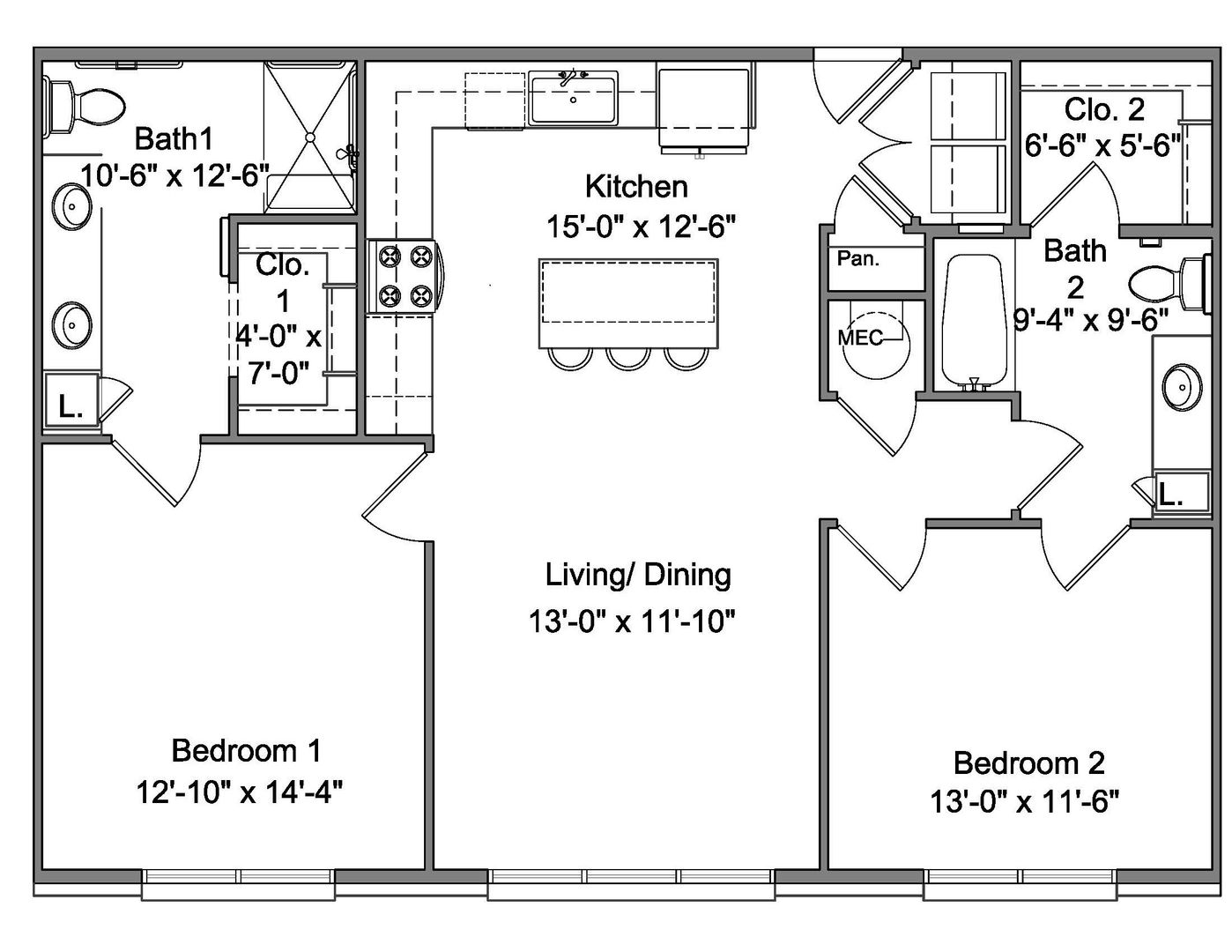 Nesbit Apartment: 865 Bolivar Drive