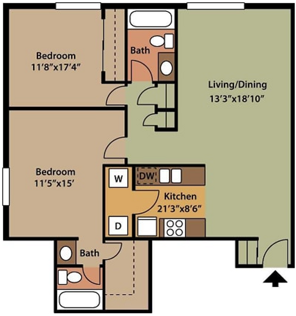 Inver Grove Heights Apartment: 1860 52nd Street East