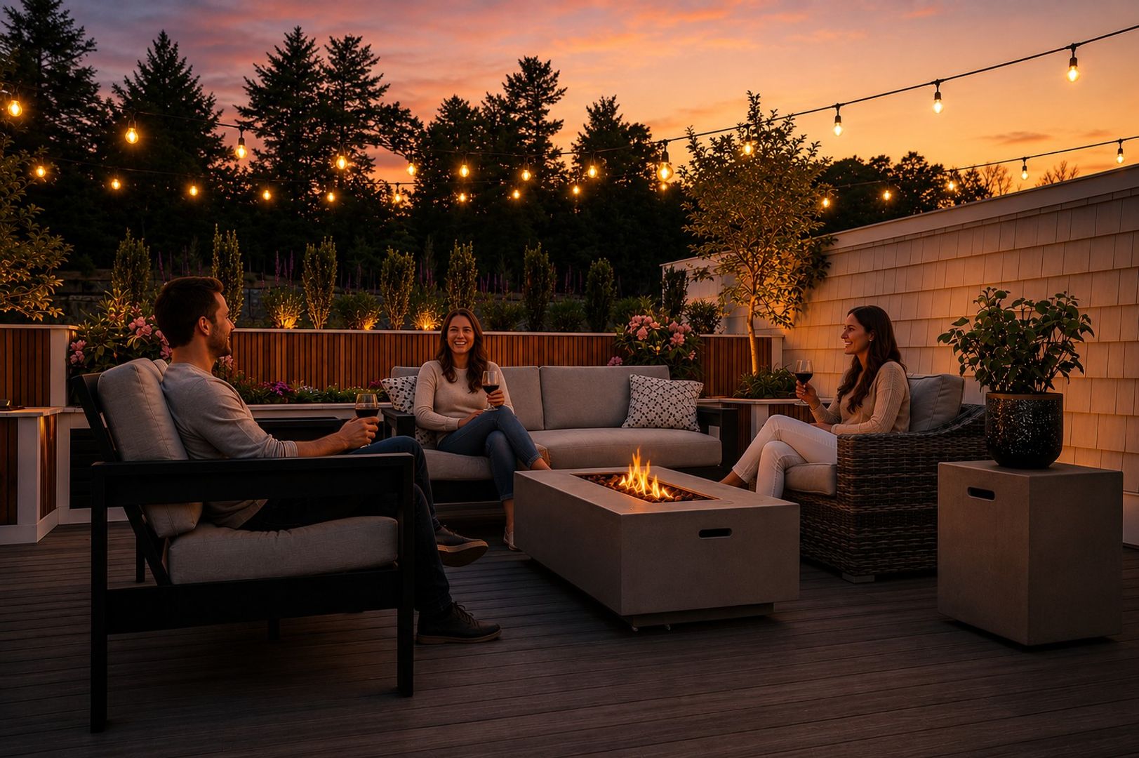 Roof deck at The Residences at Quarry Walk II (Building A)