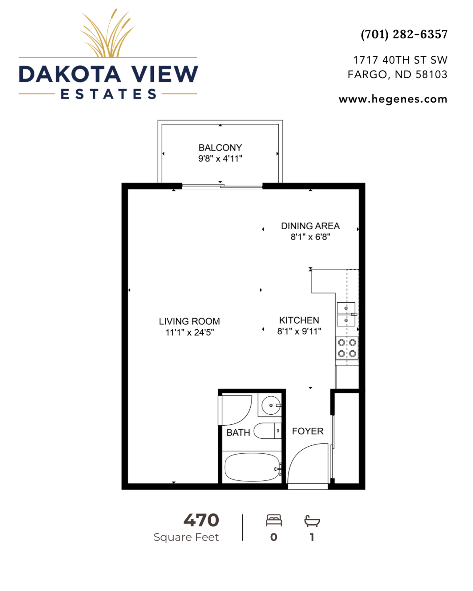 Fargo Apartment: 1717 40th St. SW
