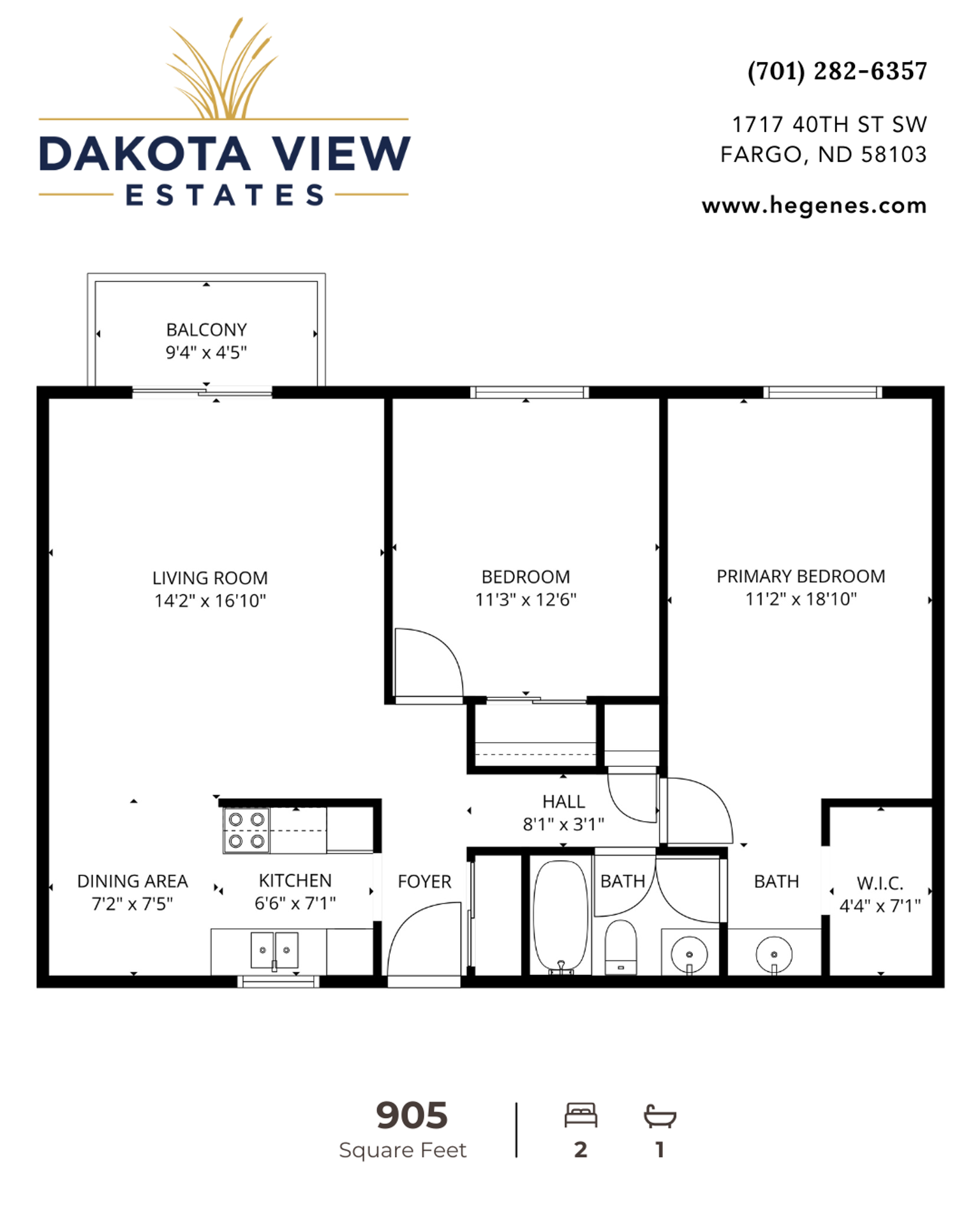 Fargo Apartment: 1717 40th St. SW