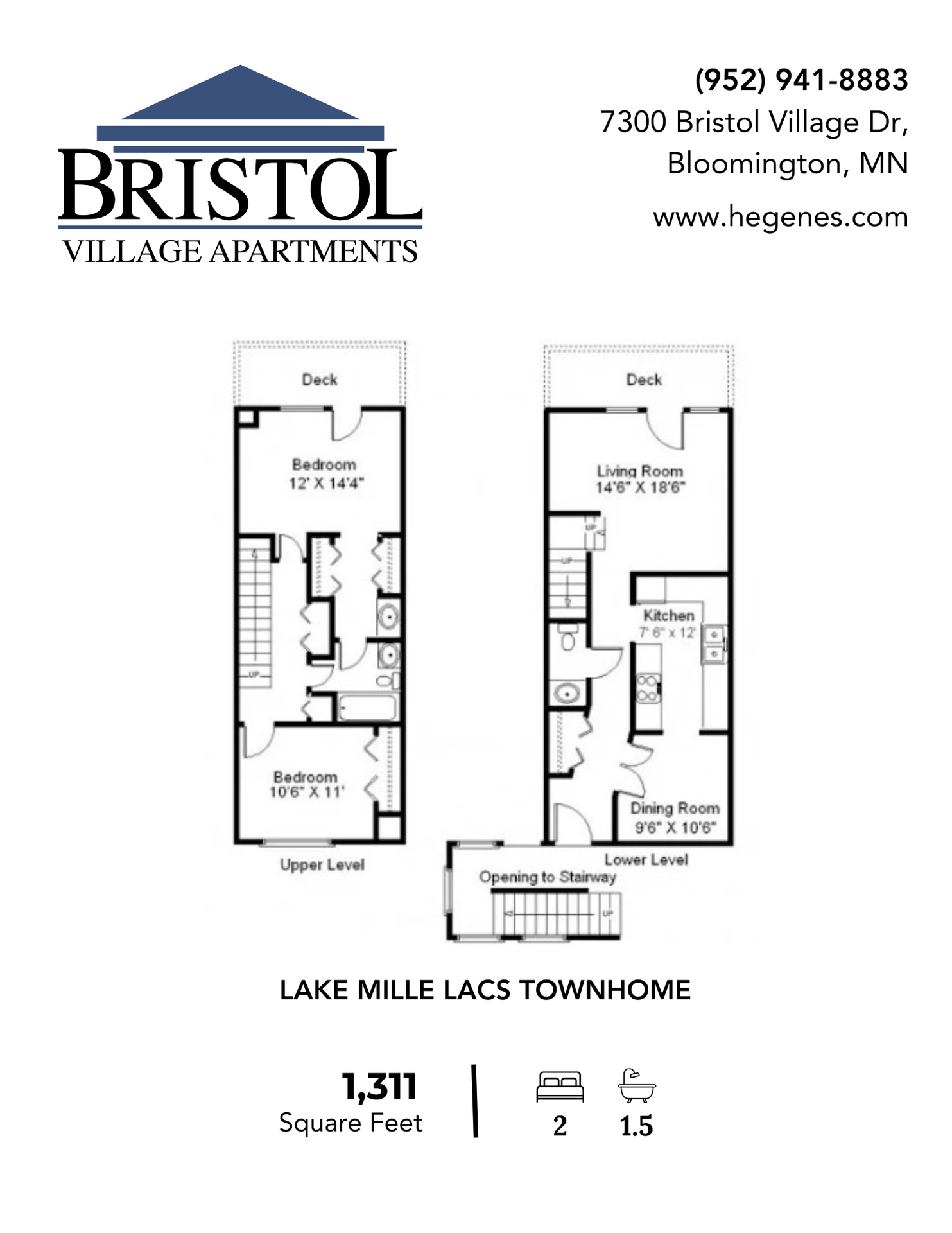 Bloomington Townhome: 7301 Bristol Village Dr