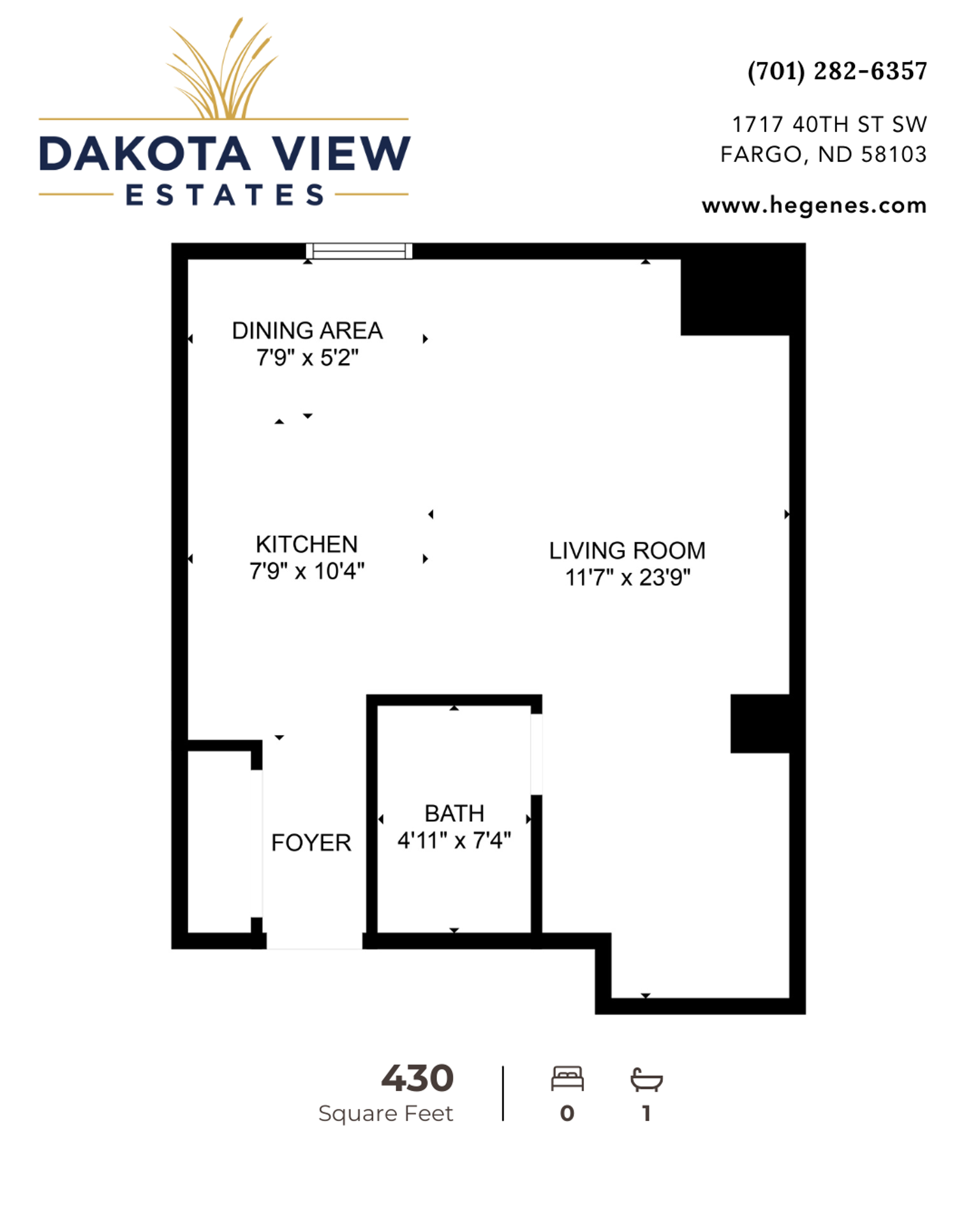 Fargo Apartment: 1717 40th St. SW