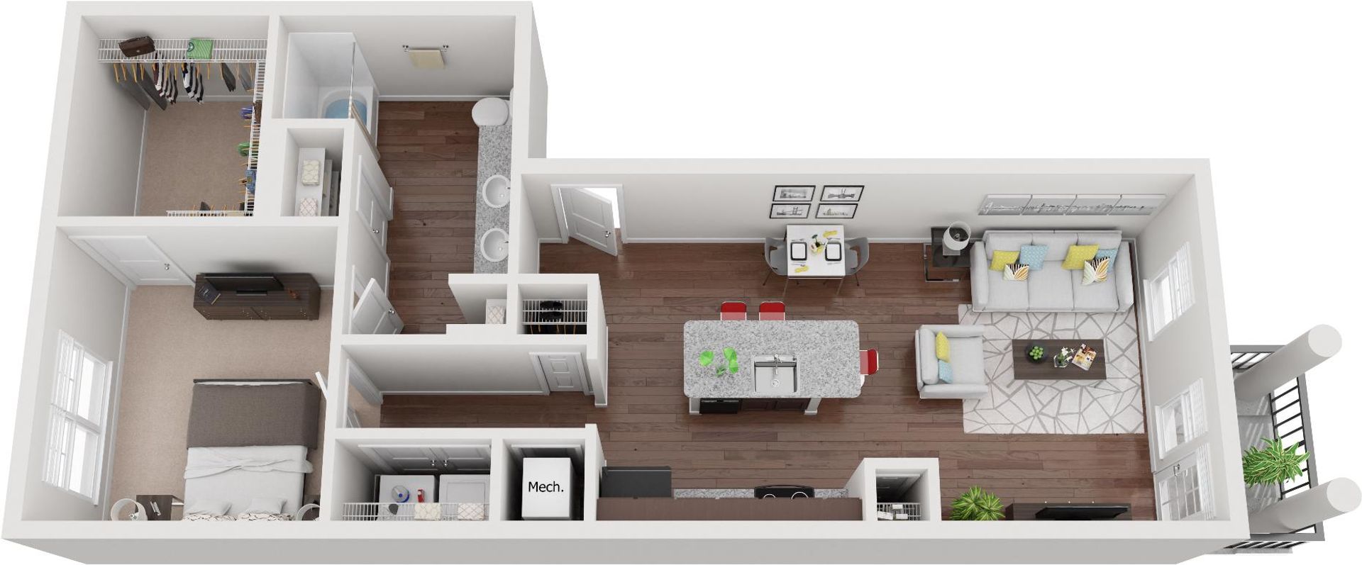 Jackson Apartment: 102 Jackson Walk Plaza