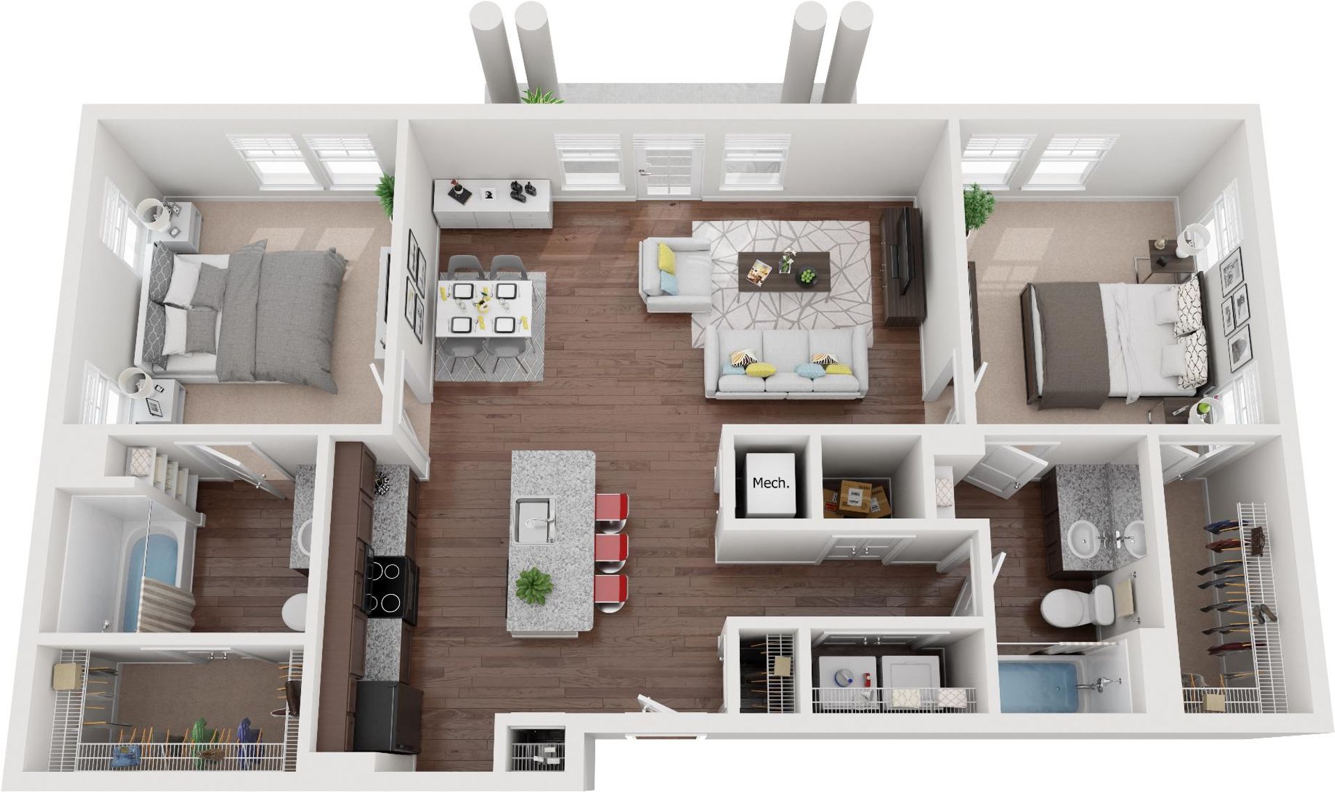 Jackson Apartment: 102 Jackson Walk Plaza