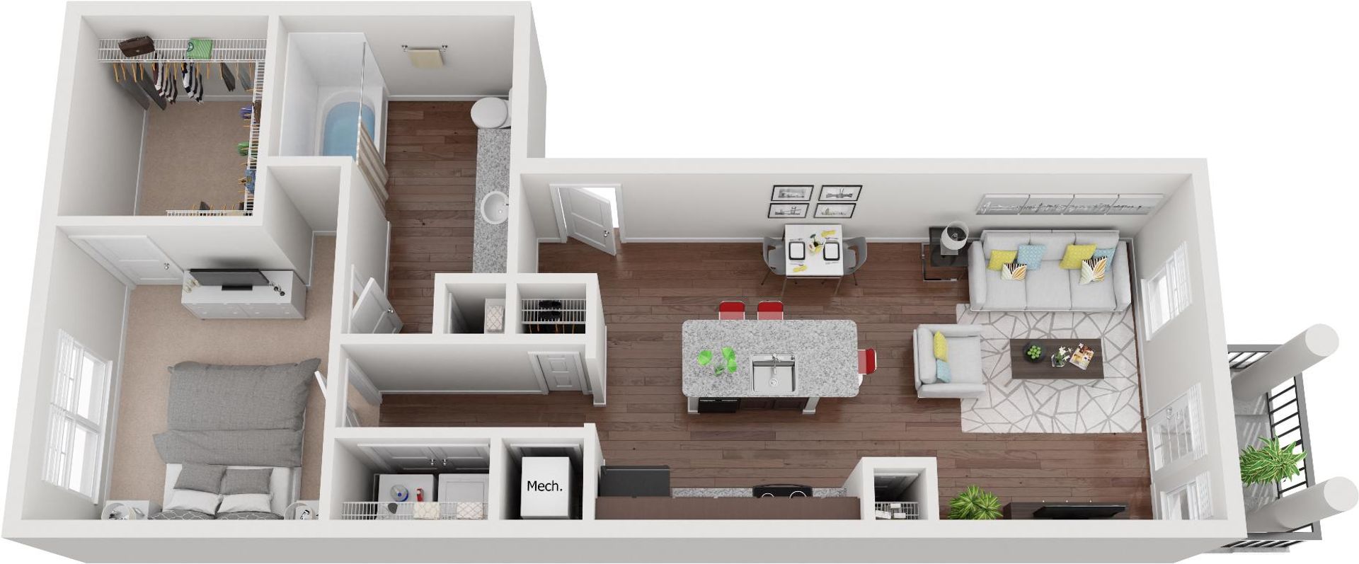 Jackson Apartment: 102 Jackson Walk Plaza