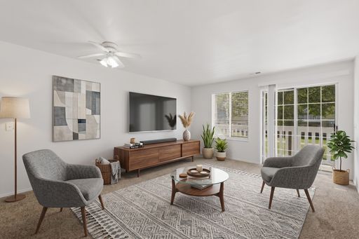 Pet-Friendly 2-Bedroom Apartment with Balcony, Central Heat & AC, Dishwasher, and Washer/Dryer Hookups in North Salt Lake, UT