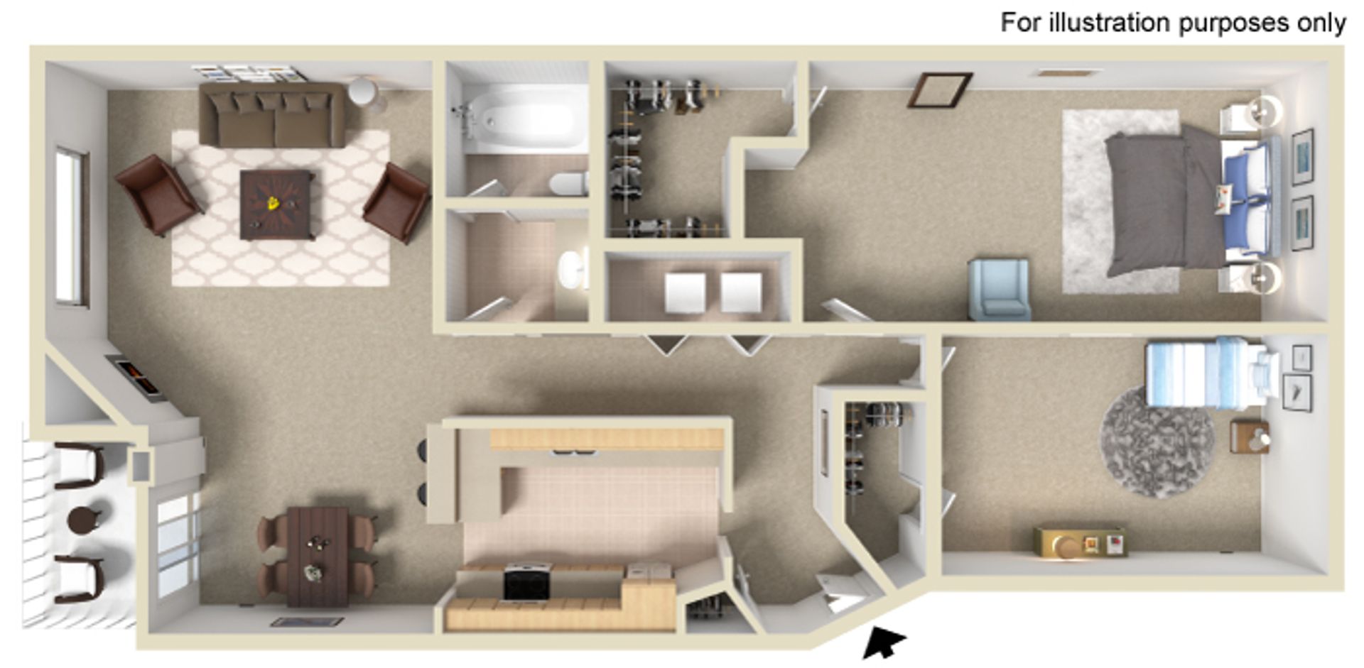 Spokane Apartment: 4320 W Deska Drive #201