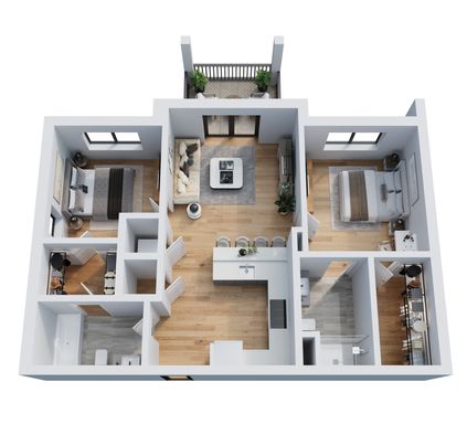 2B/2B - 2nd Floor Lake View