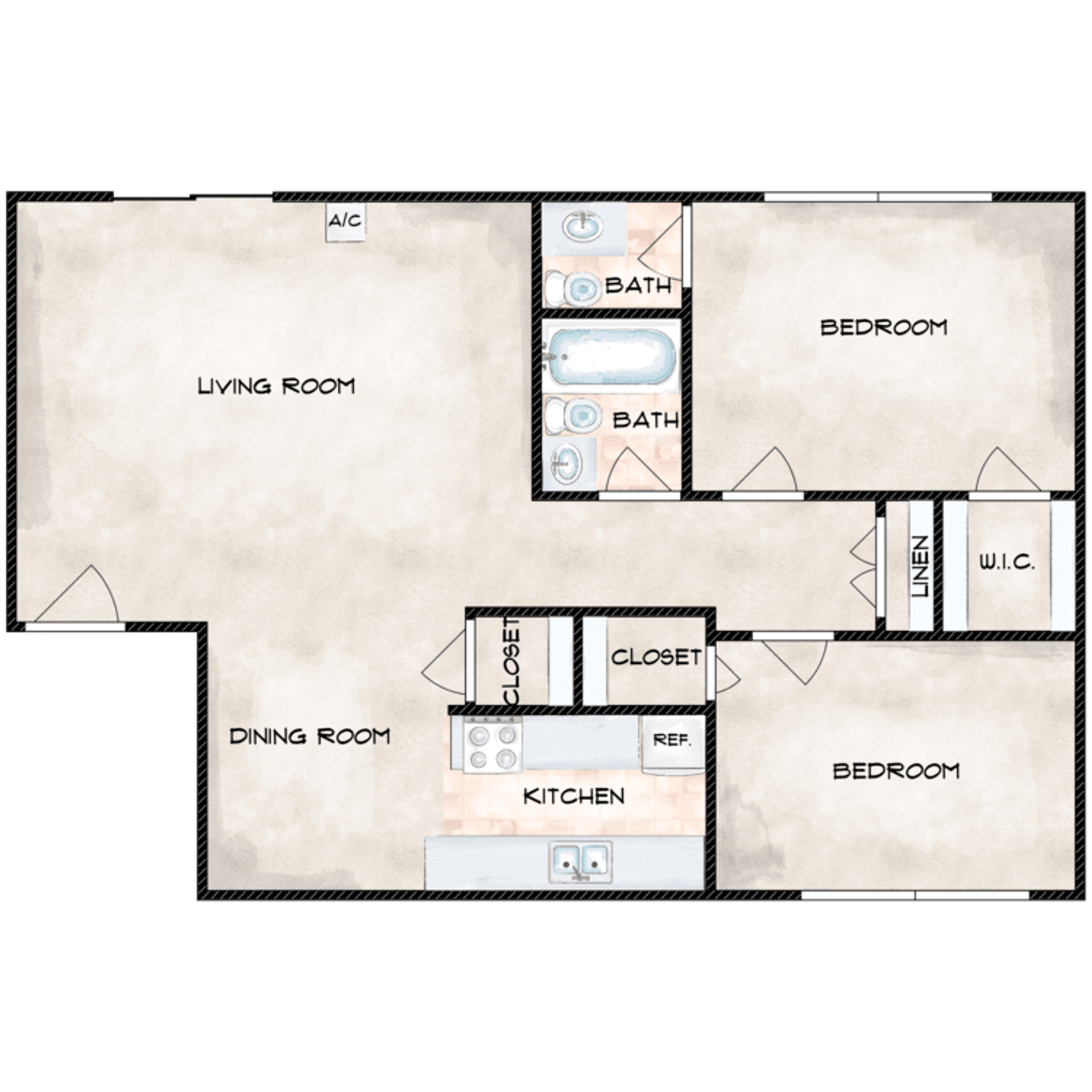 Lakeside Apartment: 12802 Mapleview St.