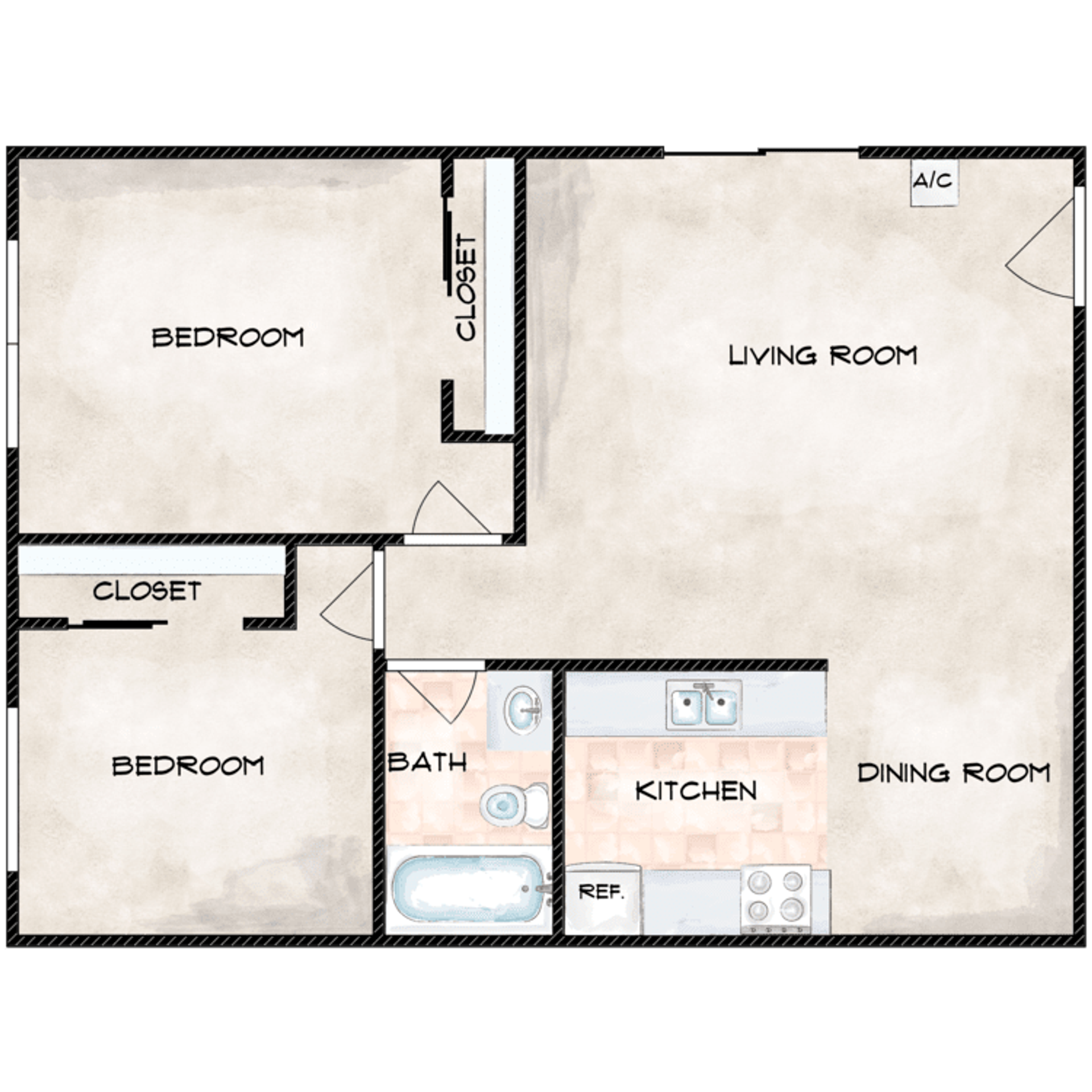 Lakeside Apartment: 12802 Mapleview St.