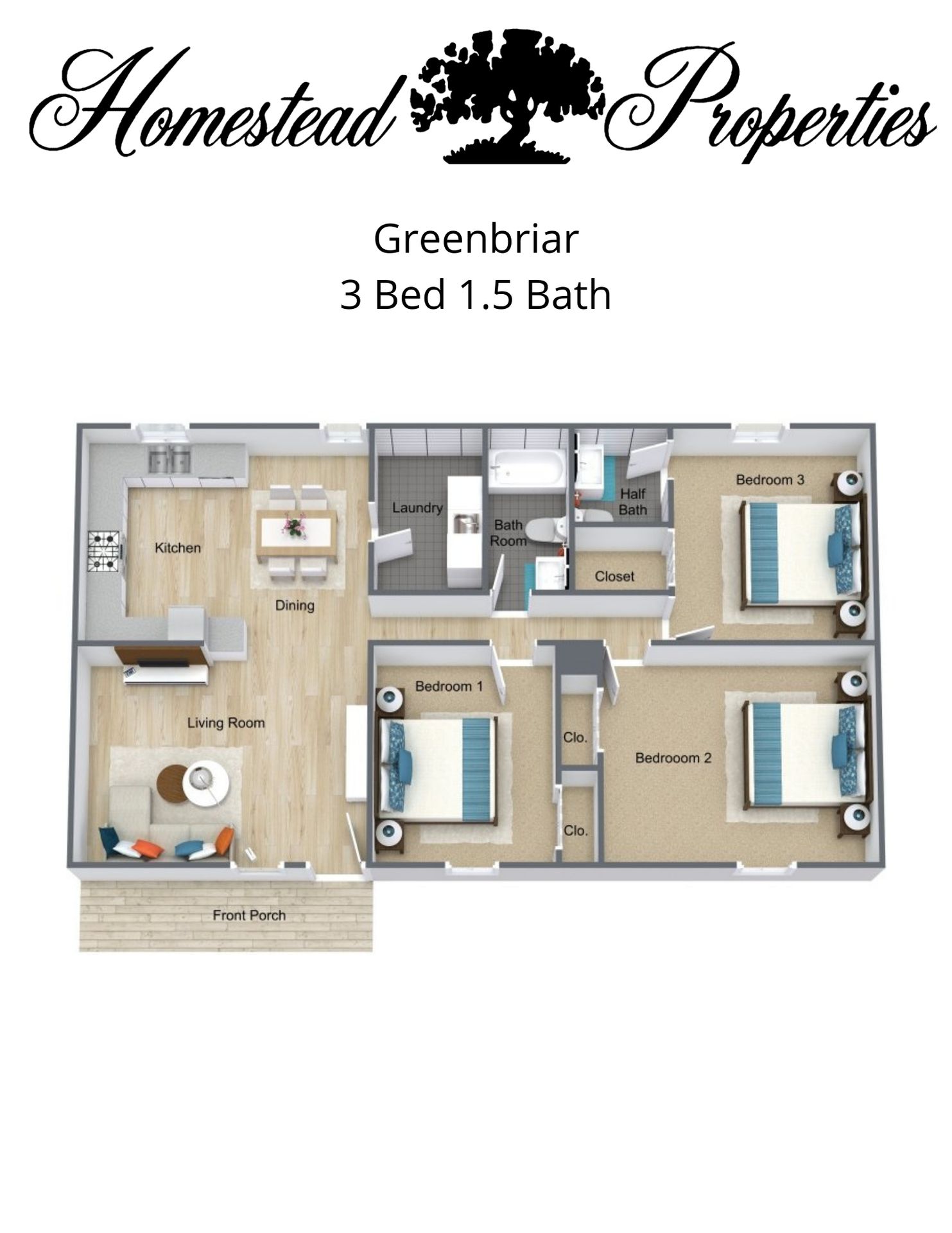 Johnson City Apartment: 2202 Greenbriar Cir