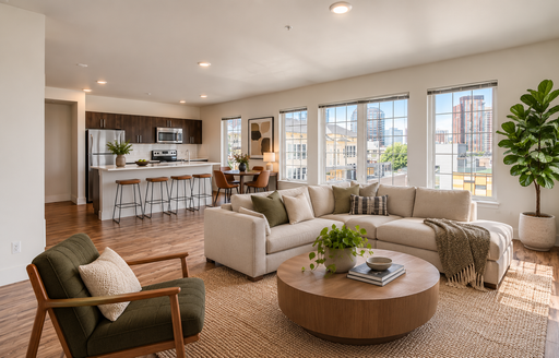 4 WEEKS FREE! Corner 2 Bed 2 Bath with 180 degrees of Windows & Gorgeous Kitchen Island! – photo 1