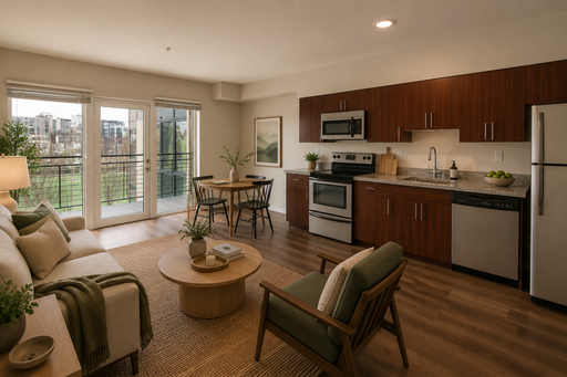 Urban 1-Bedroom with Breathtaking Views from Private Balcony! – photo 1