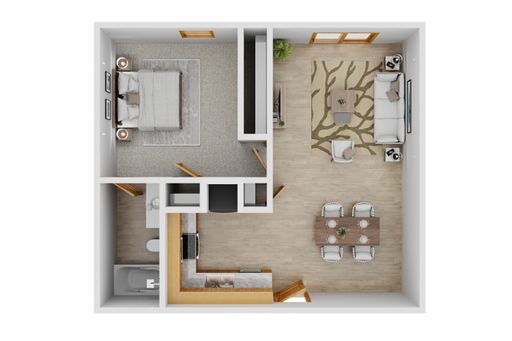 1 Bedroom/1 Bathroom Apartment – photo 1