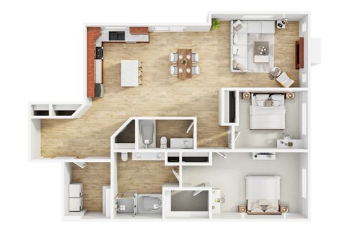 2 Bedroom/2 Bathroom Luxury Condo – photo 1
